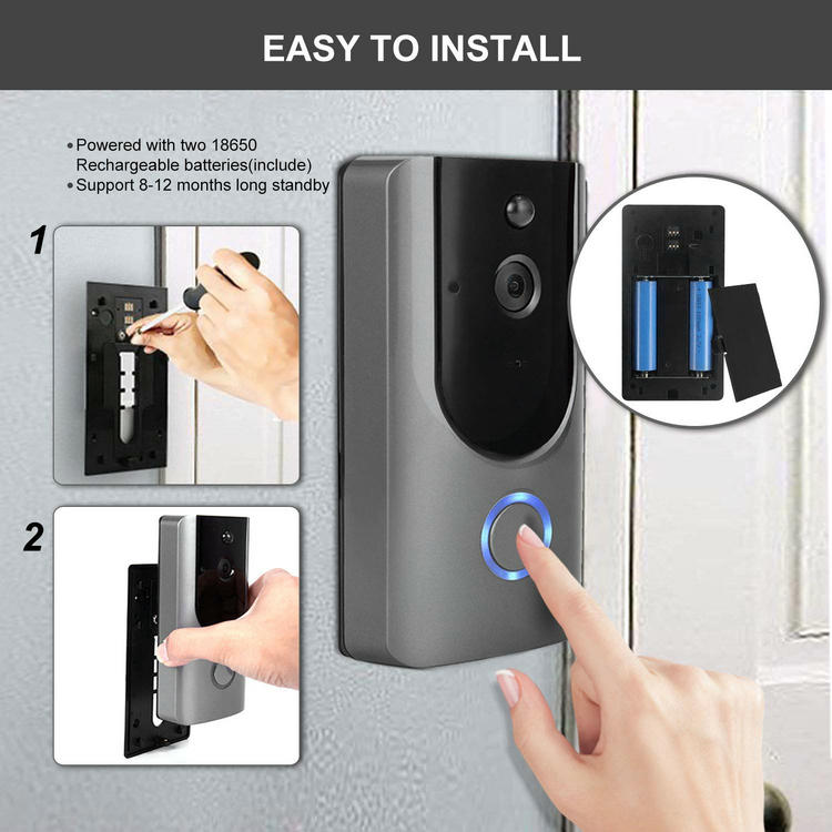 Low power consumption wifi doorbell installation