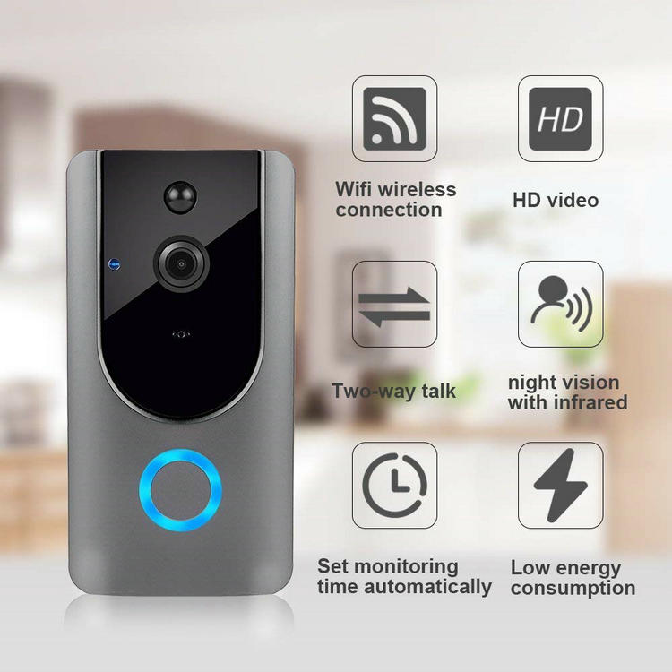 Low power consumption wifi doorbell VD-19W function