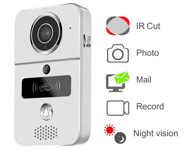 Mobile unlock Wifi video door phone camera VD-IP03C function