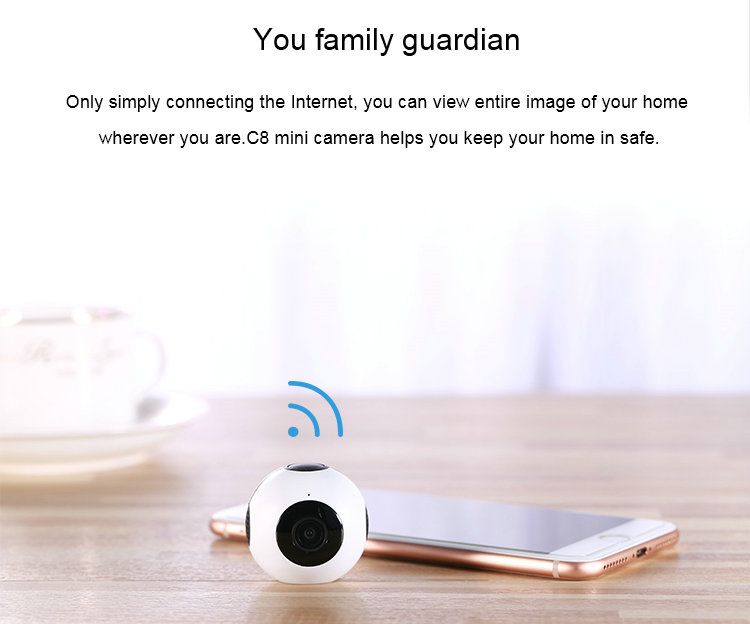 Mini Battery Powered WIFI IP camera JY-C8 wifi