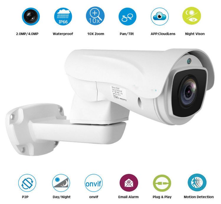 IP bullet PTZ camera IPC-1090PTZ function