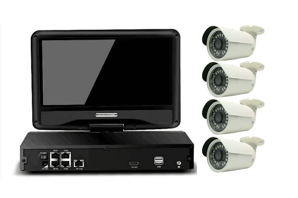 IPC-Kit9710M-POE 4CH 10 inch monitor POE NVR