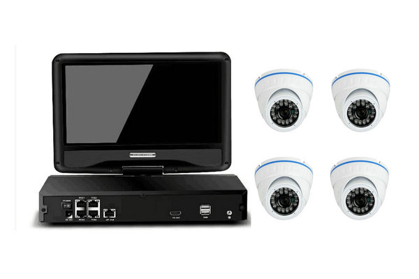 4CH 10 inch monitor POE NVR Kit