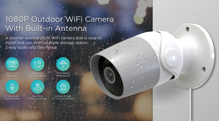 Wireless outdoor Wifi ip camera JY-BC2S function