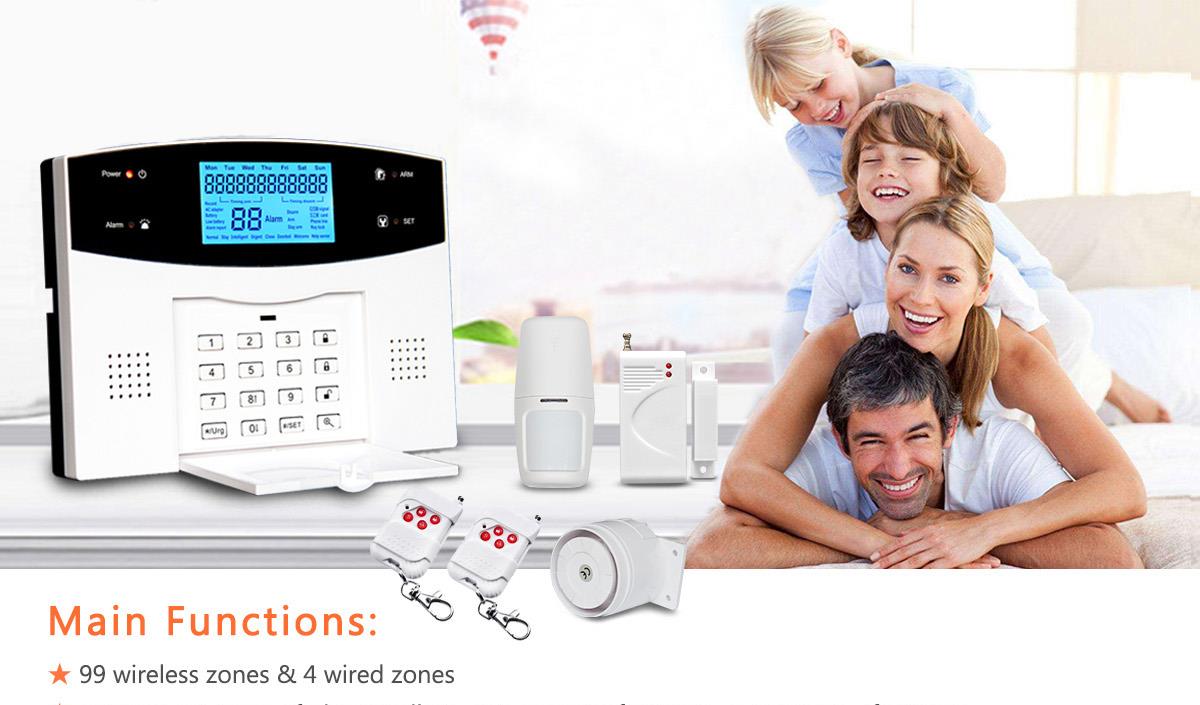 GSM PSTN WIFI three in one alarm system ALP-JT-99ASF