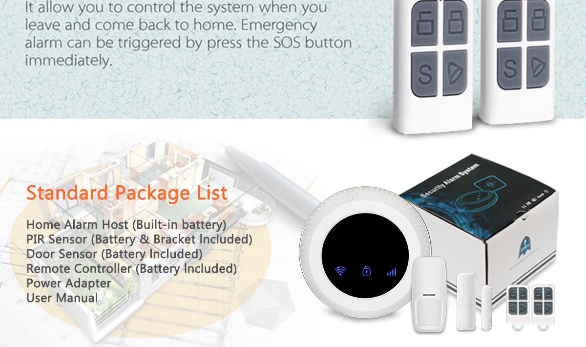 ALP-JT-24W WiFi GSM home alarm system