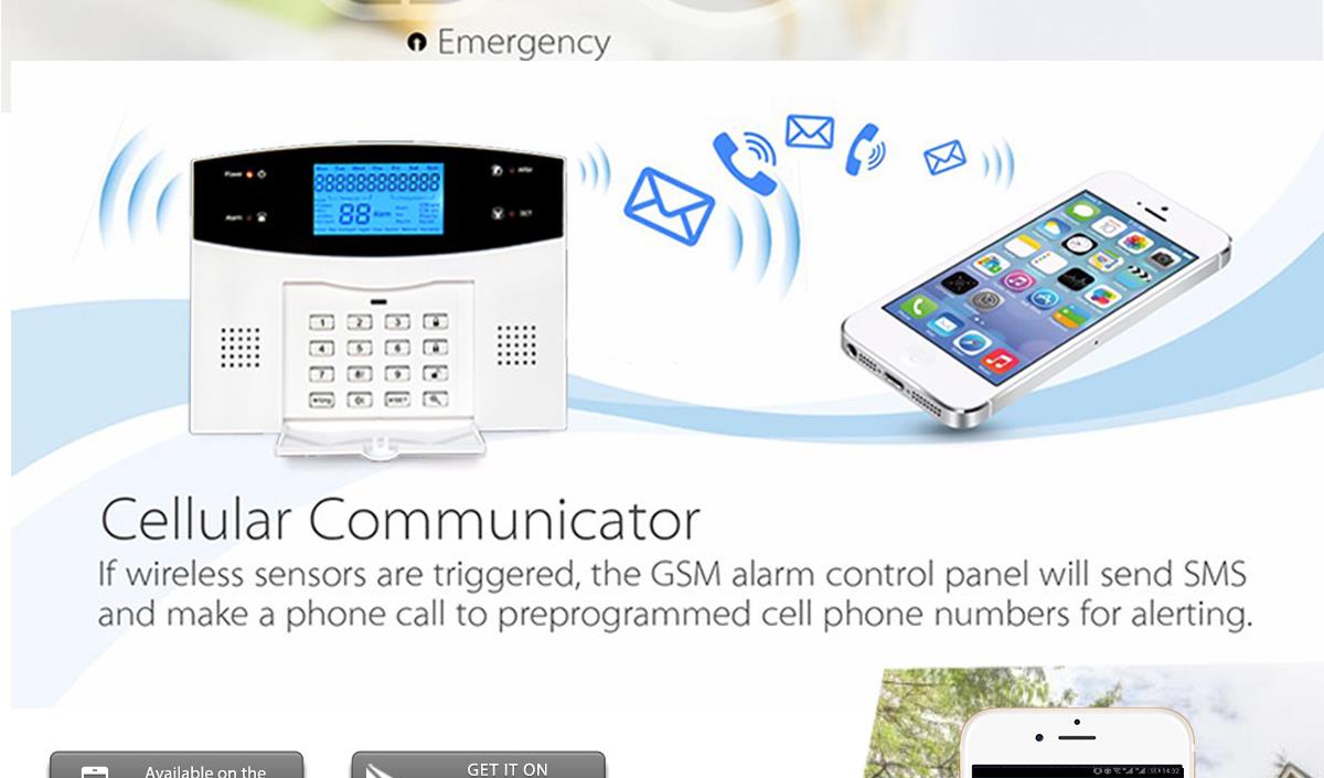 GSM PSTN WIFI three in one alarm system ALP-JT-99ASF