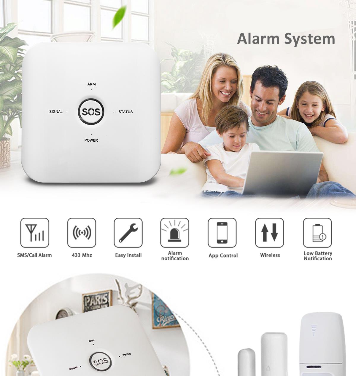 ALP-JT-10GD WiFi GSM home alarm system