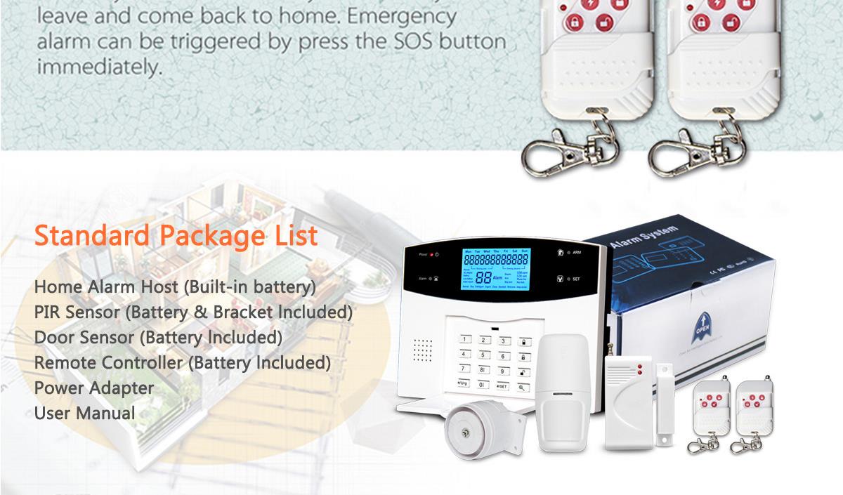 GSM PSTN WIFI three in one alarm system ALP-JT-99ASF