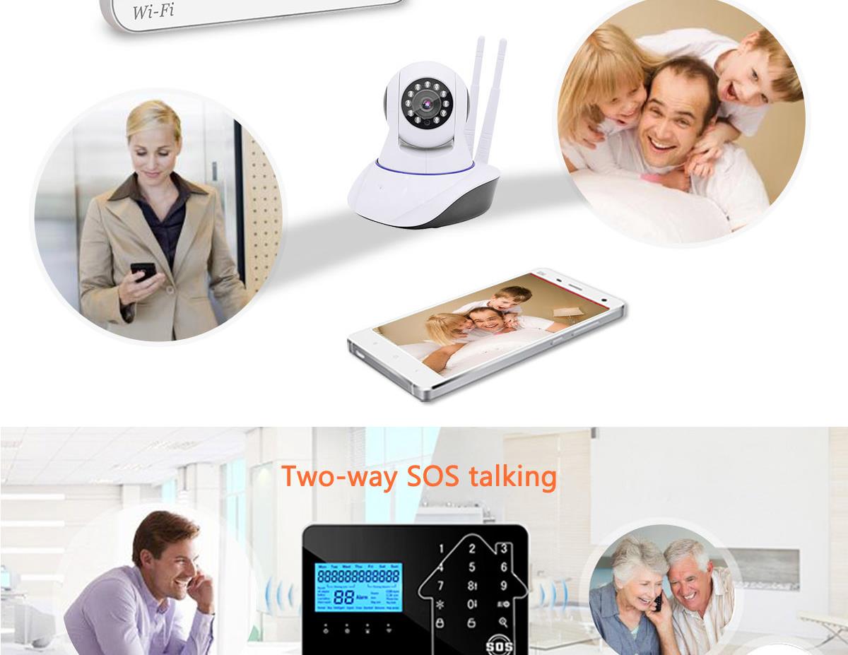 ALP-JT-99CSF GSM PSTN WIFI three in one alarm system