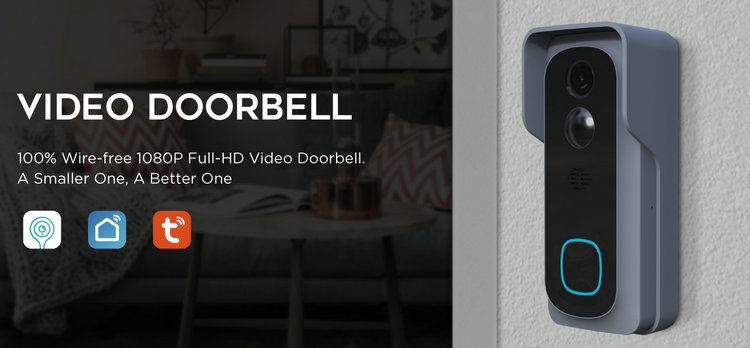 Low power consumption wifi doorbell VD-18W 1080P HD Video
