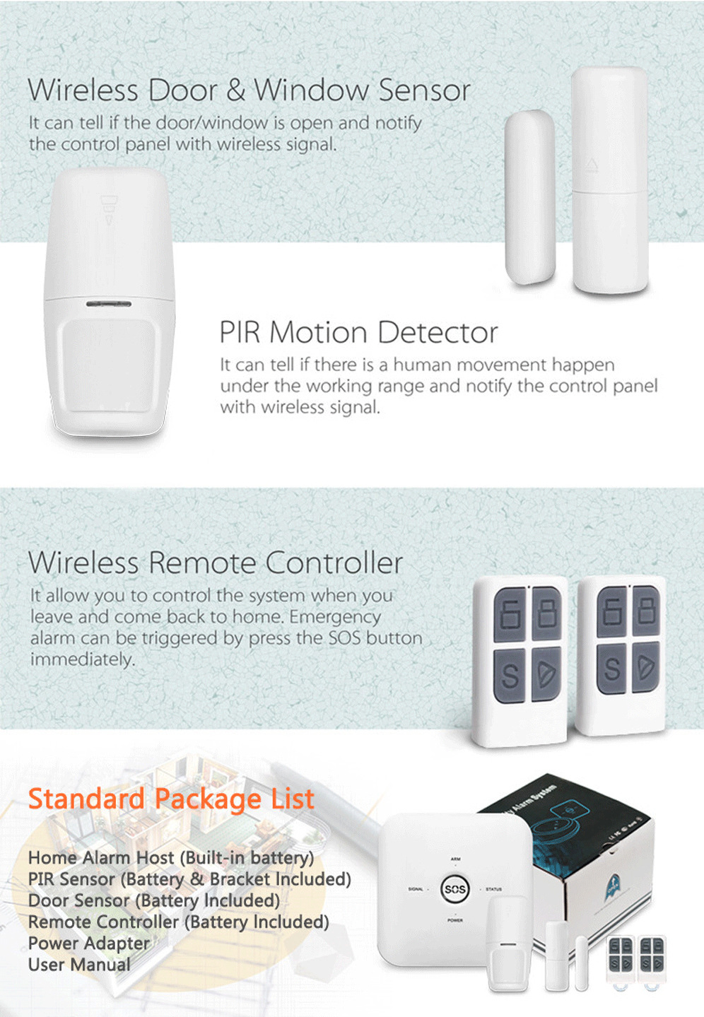 Tuya Alarm System JY-10GDT4G