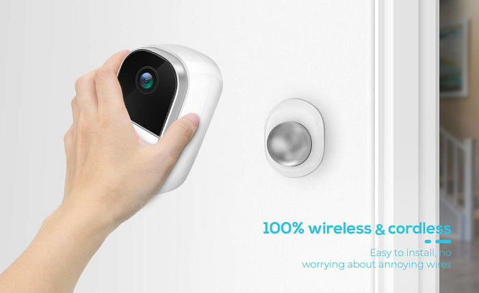 Mini Battery Powered WIFI IP camera IPC-06BW Easy installation