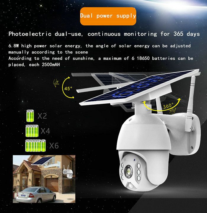 UBox mini solar ptz camera S10-4G Solar powered