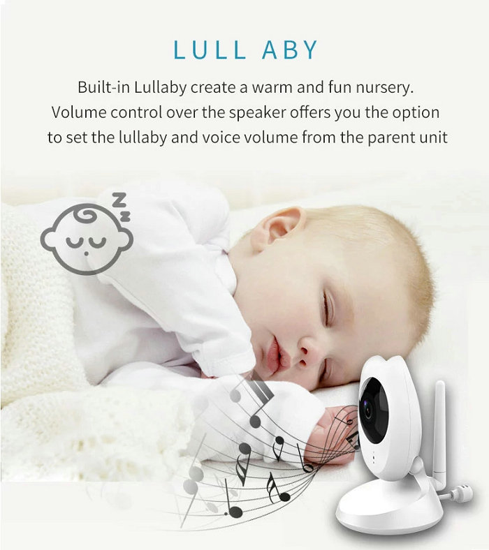 HD screen baby monitor Camera JY-BM04 Lull aby