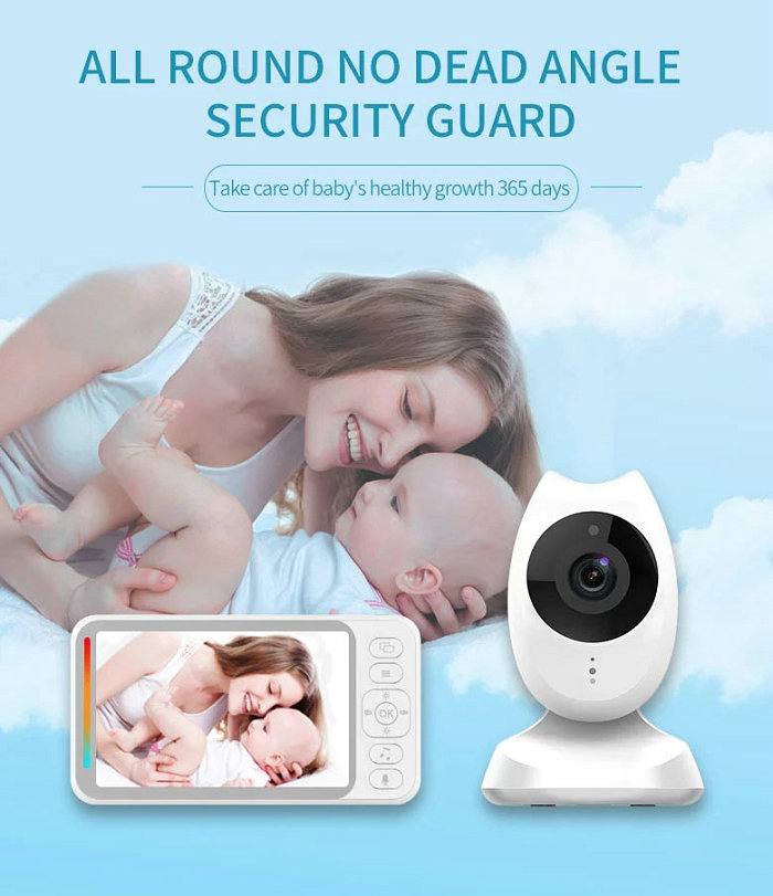 HD screen baby monitor Camera JY-BM04 All Round No Dead Angle Security Guard