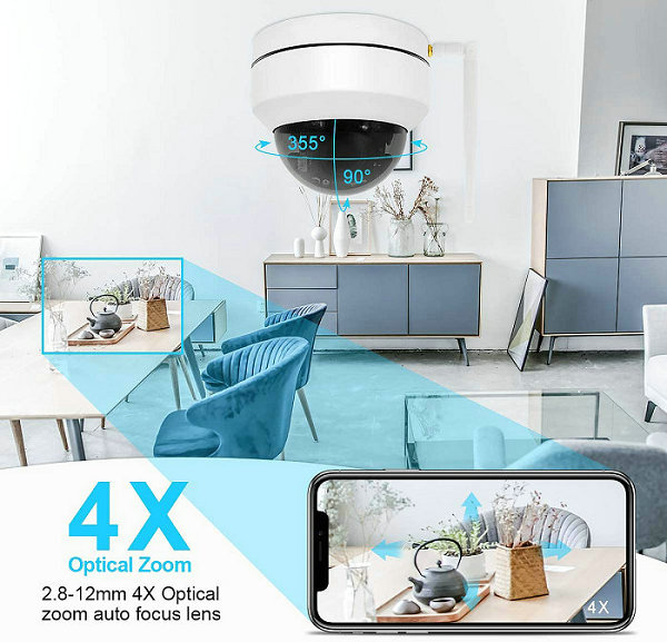 WIFI IP PTZ CAMERA IPC-PTZ1008LX-WIFI 4X Zoom