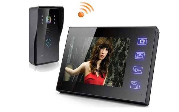 Video Door Phone Wireless Video Intercom System with 7 Inch indoor monitor