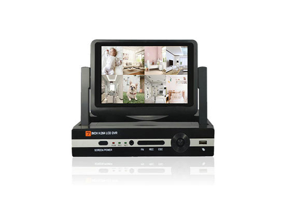 DVR6704(6708)M-HVR 4/8CH 5 IN 1 dvr with 7 inch monitor