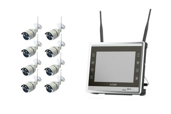 IPC-8Kit911M 8CH Wireless 11 inch monitor NVR kit