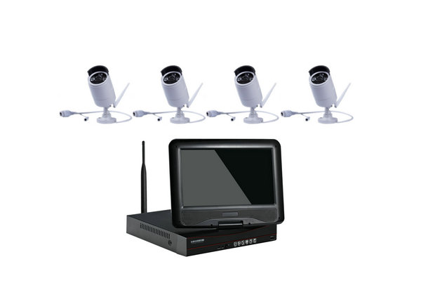 IPC-Kit910M 4CH Wireless 10 inch monitor NVR kit