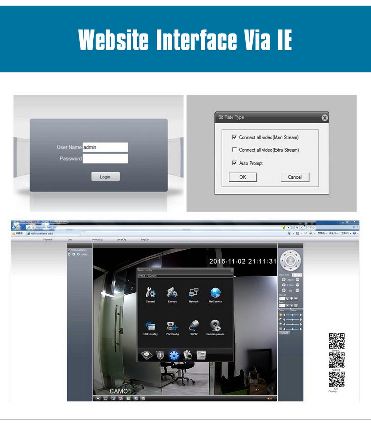 IPC-Kit9710M-POE IE display interface