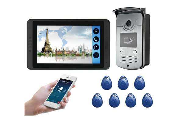 VD-610ID 7 inch monitor Mobile unlock wifi video door bell