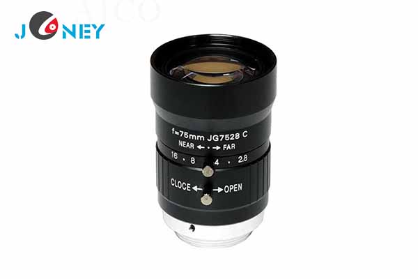 JY-C-75m-10MP-1F2.8 C/CS Mount manual Iris lens