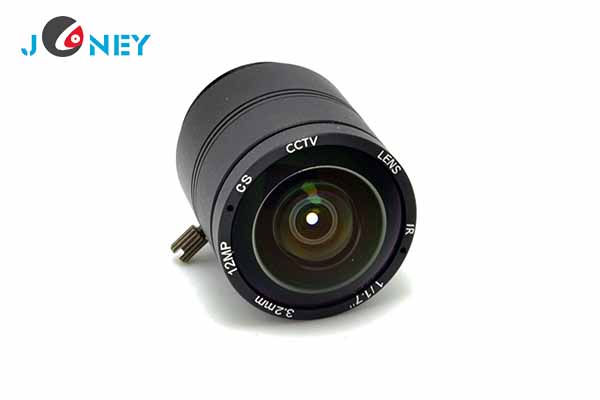 JY-CS-3.2FD-12MP-1/2.5F1.2  CS mount fixed Iris/focus lens