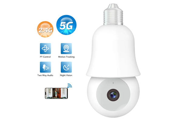 3MP Wifi bulb security camera